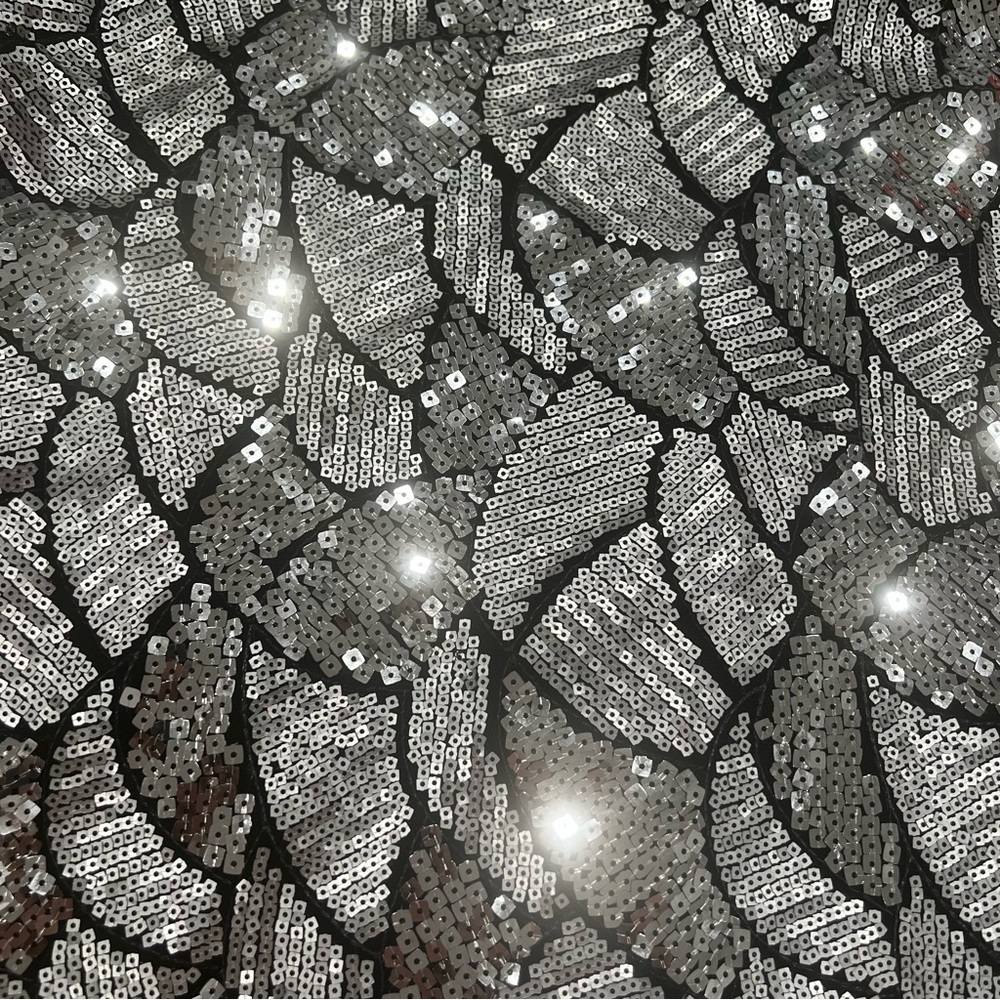 Arden B Silver Sequin Mini Dress Women’s XL - Picture 5 of 8